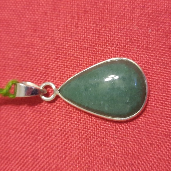 Jewelry - JADE. New Sterling silver jade pendant